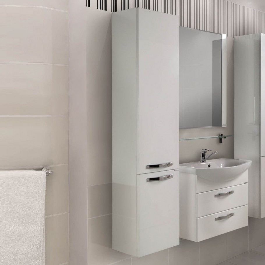 Шкаф-пенал Sanvit Кубэ-3 белый глянец