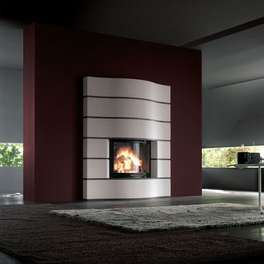 Гостиная в стиле Минимализм с камином