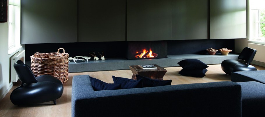 Современная отделка стен в гостиной