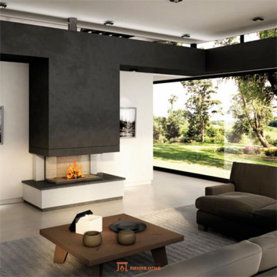 Камин в стиле Хай тек