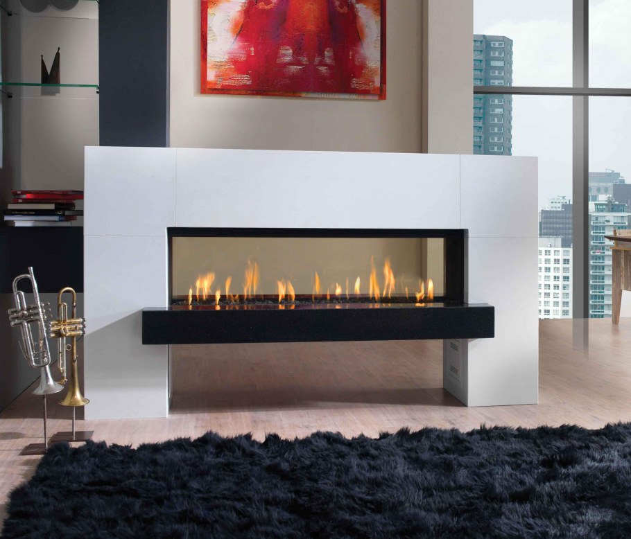 Гостиная с камином