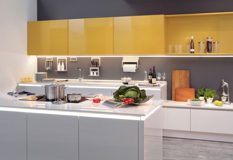 Модульная кухня «Бьюти» оранж/Грэй