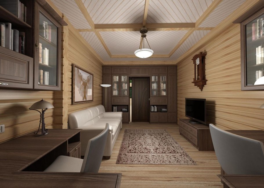 Интерьер брусового дома