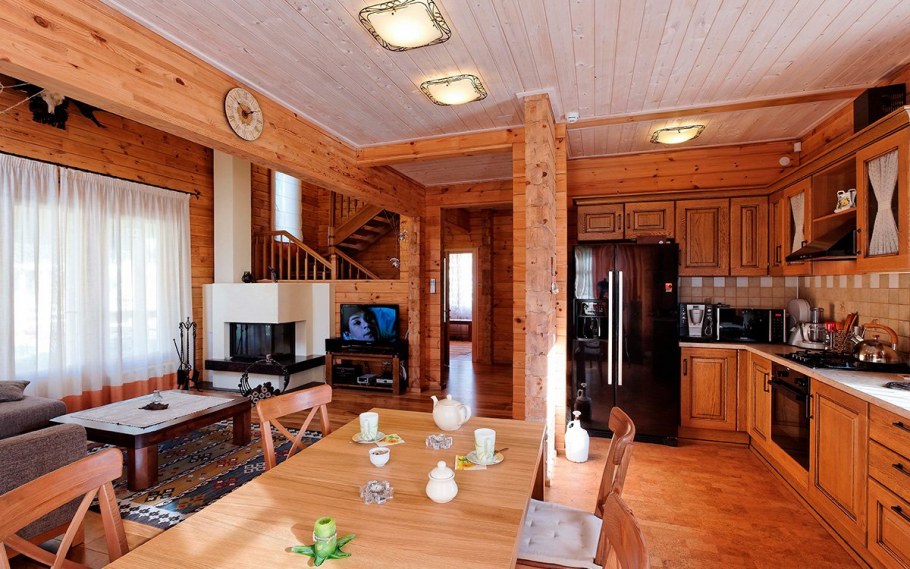 Дом из профилированного бруса интерьер