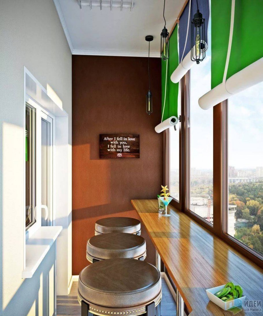 Барная стойка на лоджии