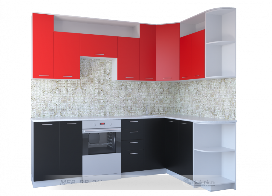 Красные кухни