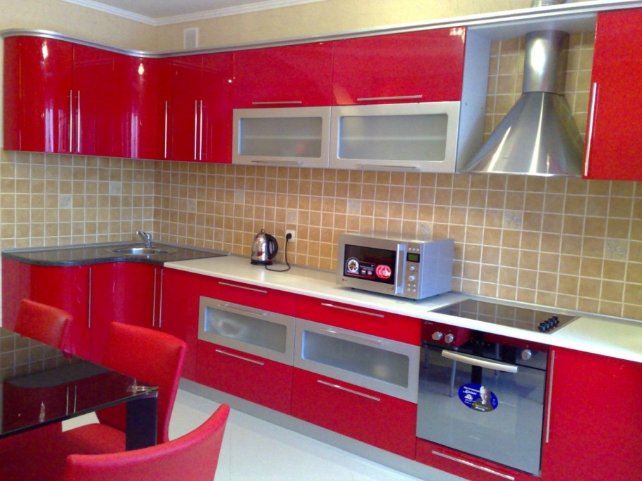 Черно красный гарнитур