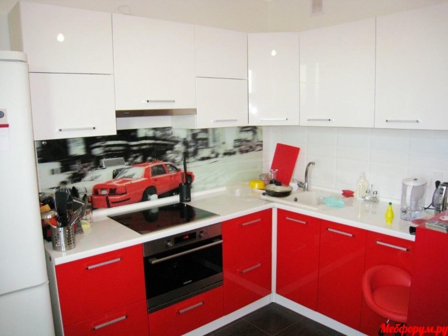 Кухня Акрилайн белая