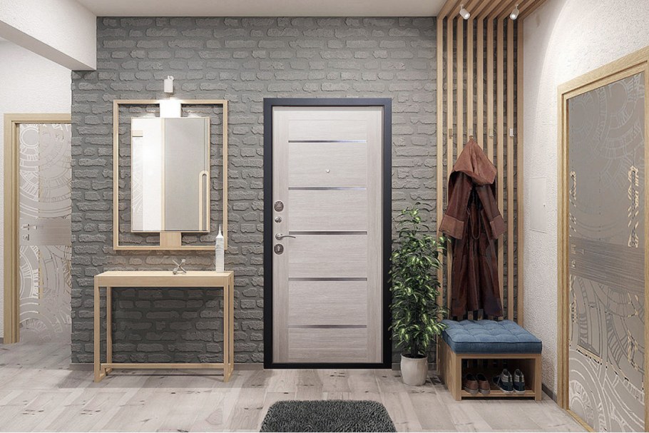 Входная дверь 7.5 Гарда муар царга лиственница беж