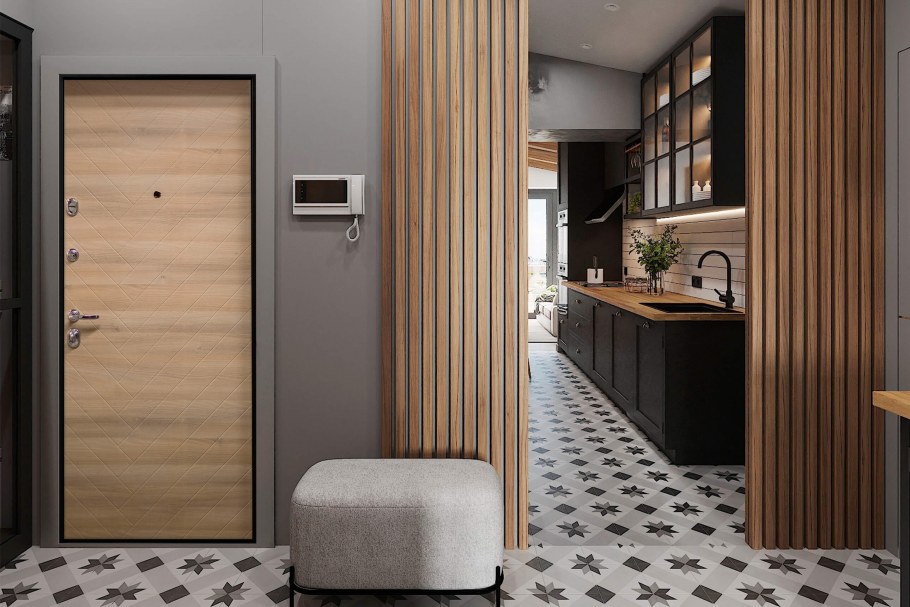 Дверь Чикаго в интерьере