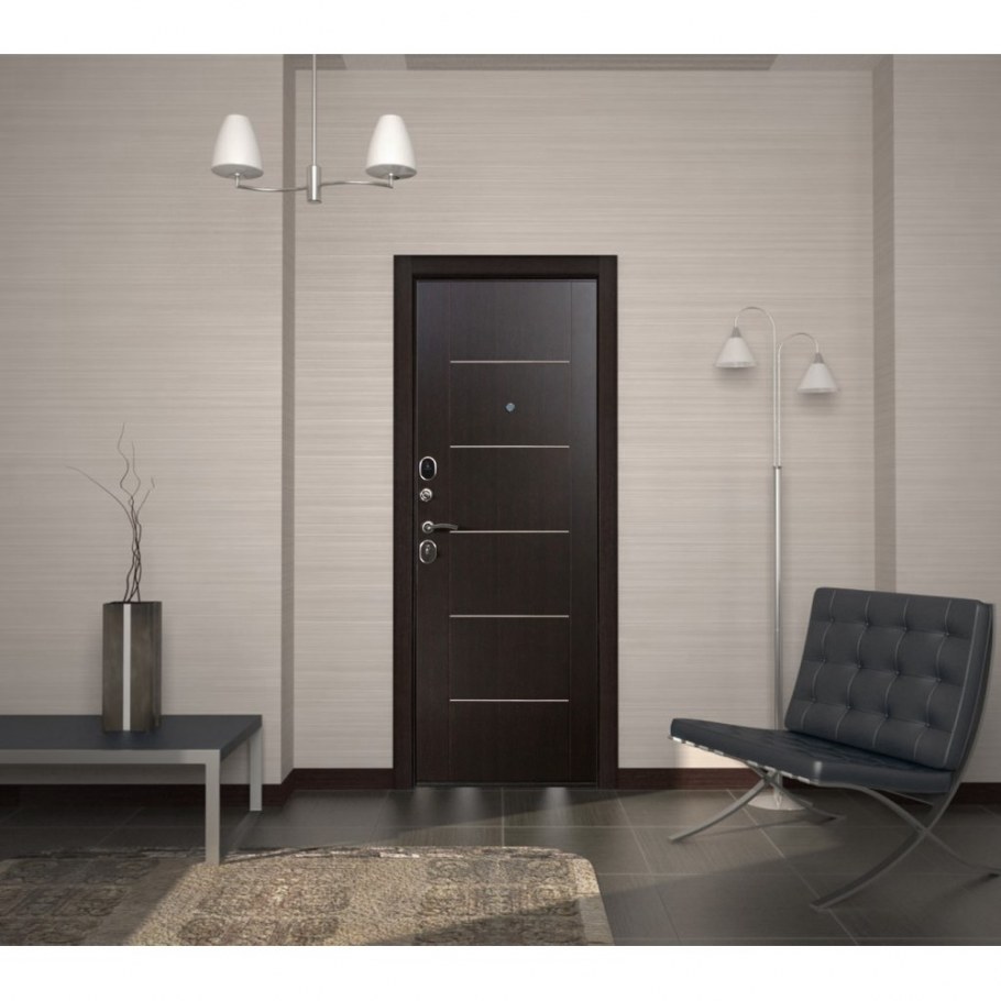 Дверь металлическая Гарда муар 7,5см белый ясень 960l,