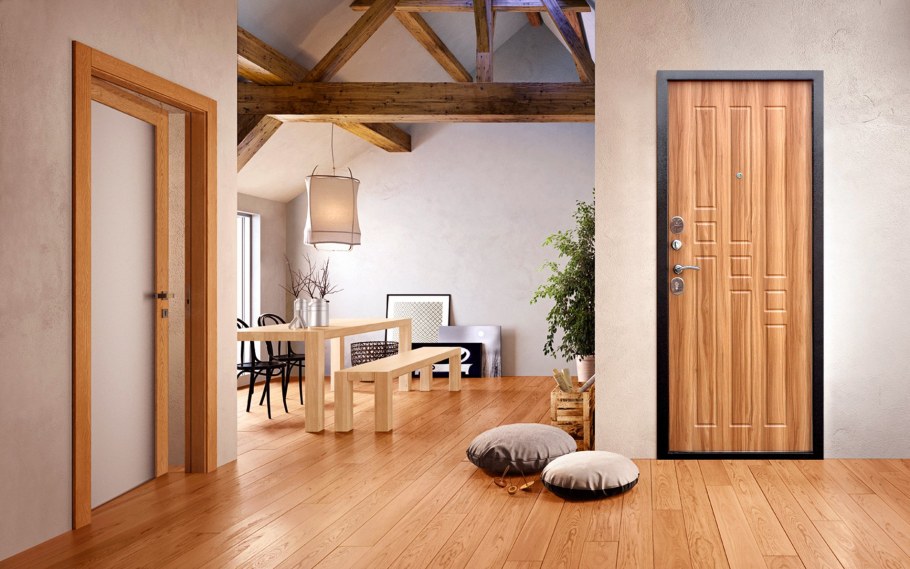 Дверь Гарда 8 мм рустикальный дуб