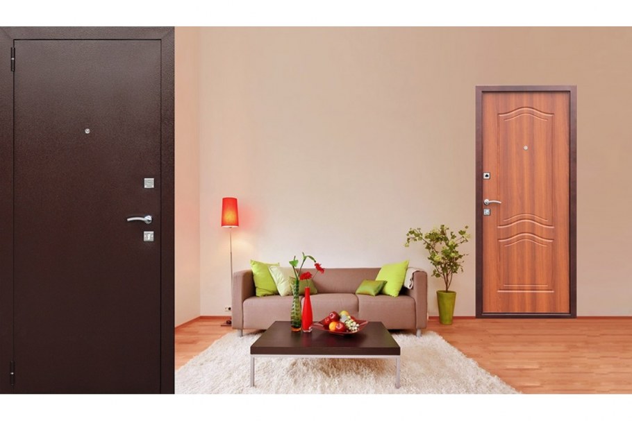 Входная дверь Доминанта рустикальный дуб