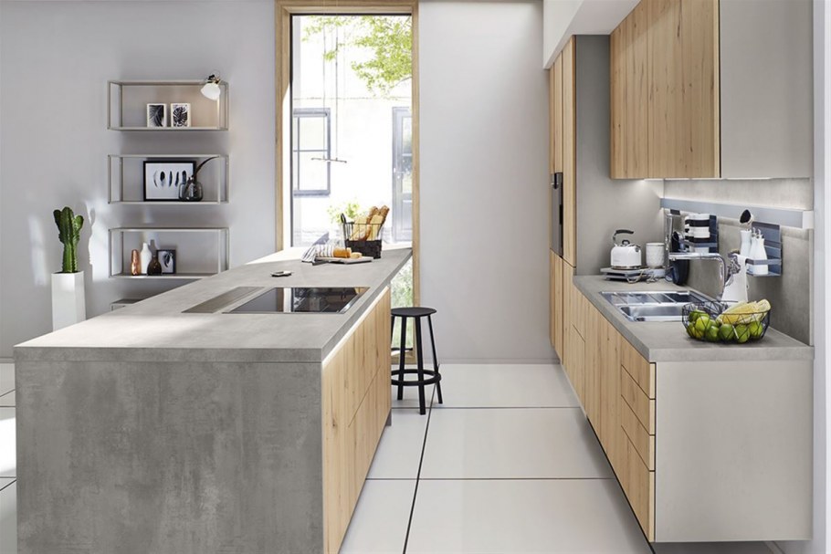 Кухня икеа бетон