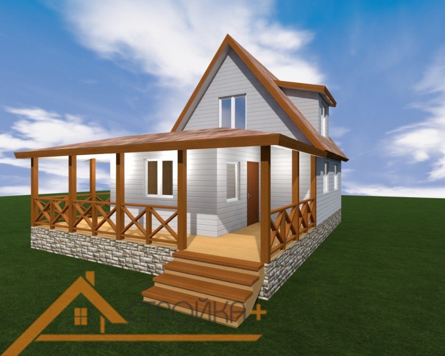 Угловая веранда пристроенная к дому