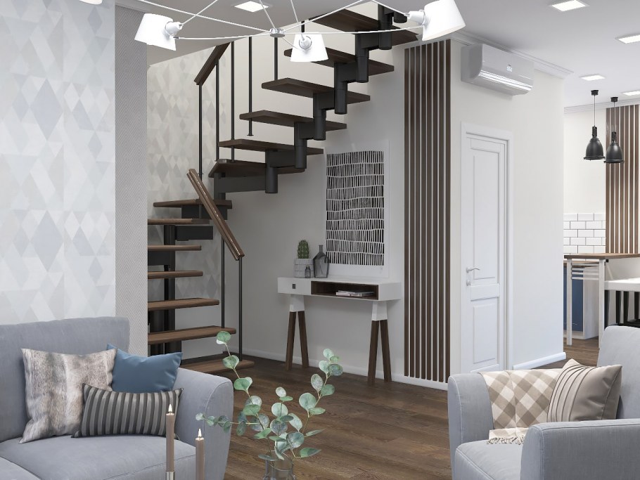 Гостиная в таунхаусе