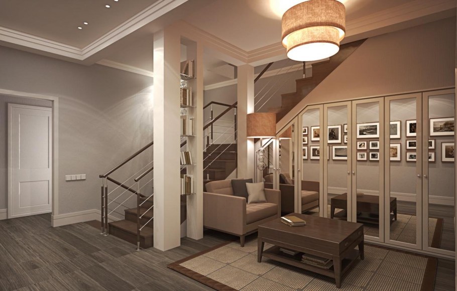 Гостиная в таунхаусе