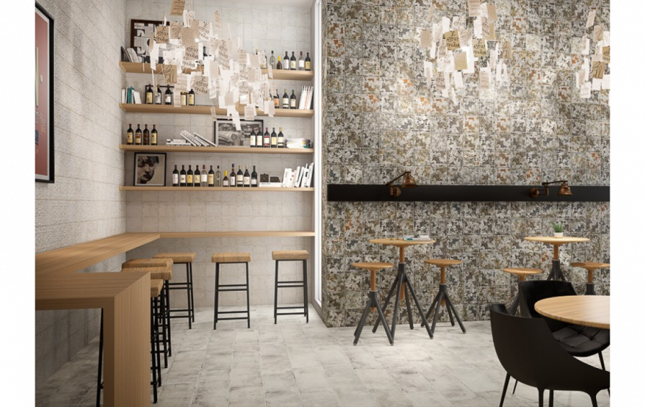 Фартук из керамогранита на кухне