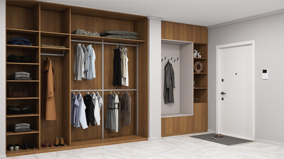 Гардеробная комната наполнение