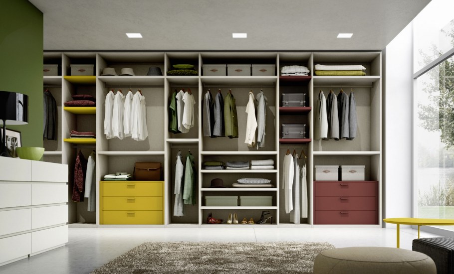 Шкафы купе в спальню внутри для платья