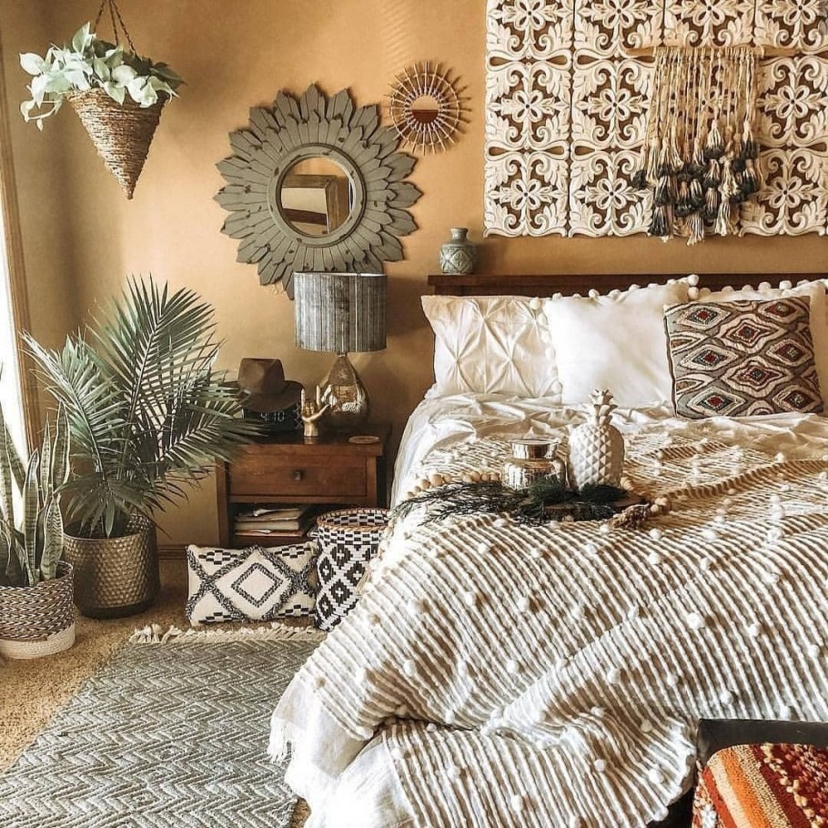 Бохо хиппи стиль в интерьере