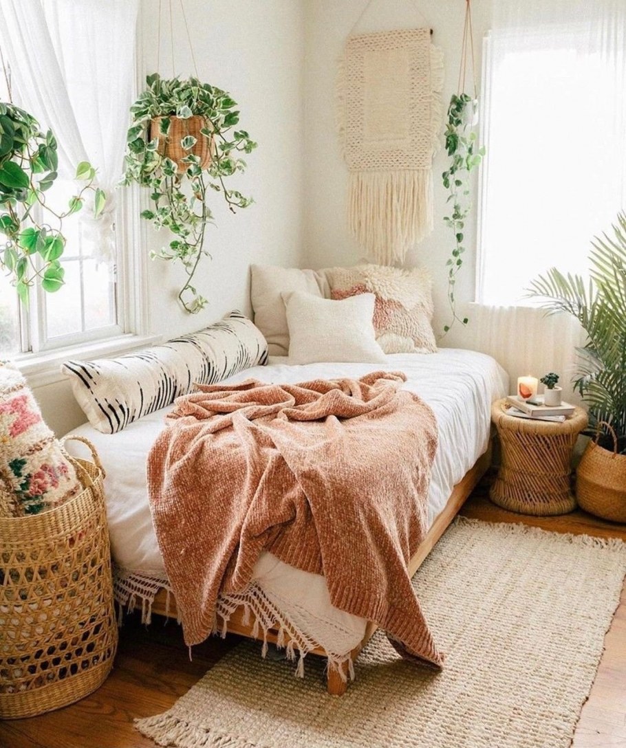 Гостиная бохо Сканди