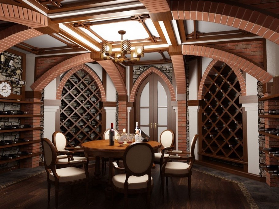 Винный погреб в романском стиле