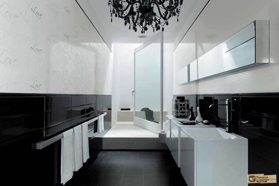 Кухня гостиная с мраморным полом