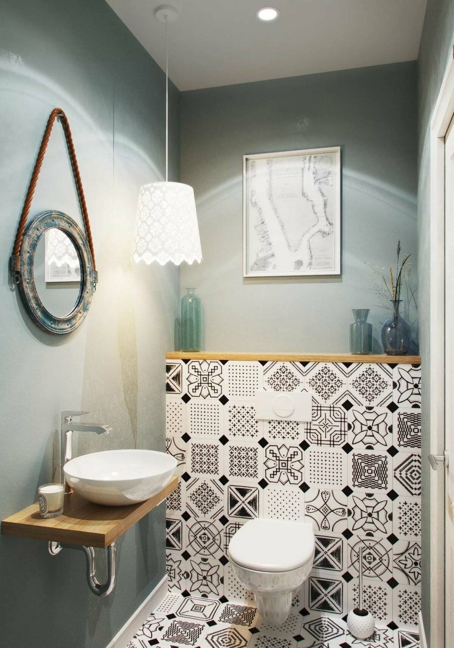 Санузел в скандинавском стиле