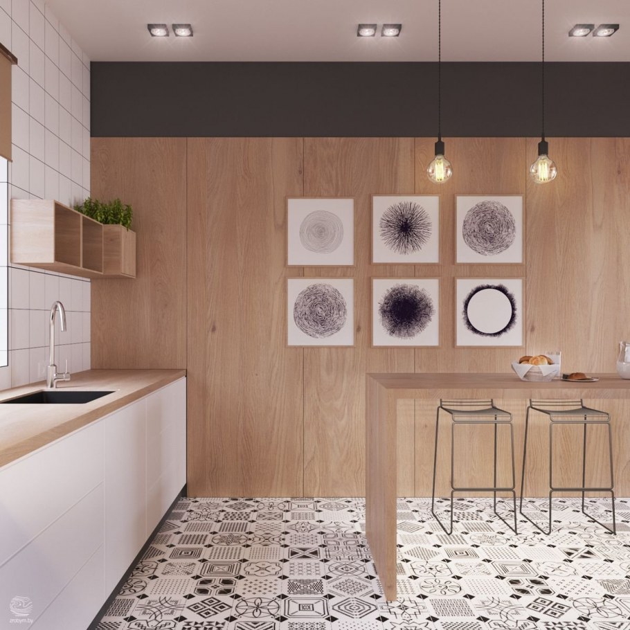 Скандинавская плитка для кухни