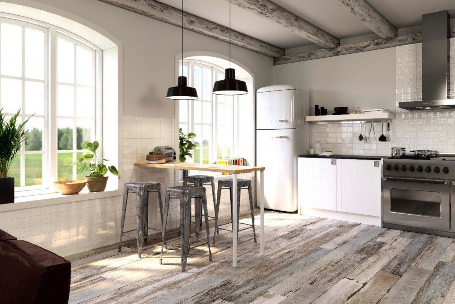 Плитка в скандинавском стиле для кухни