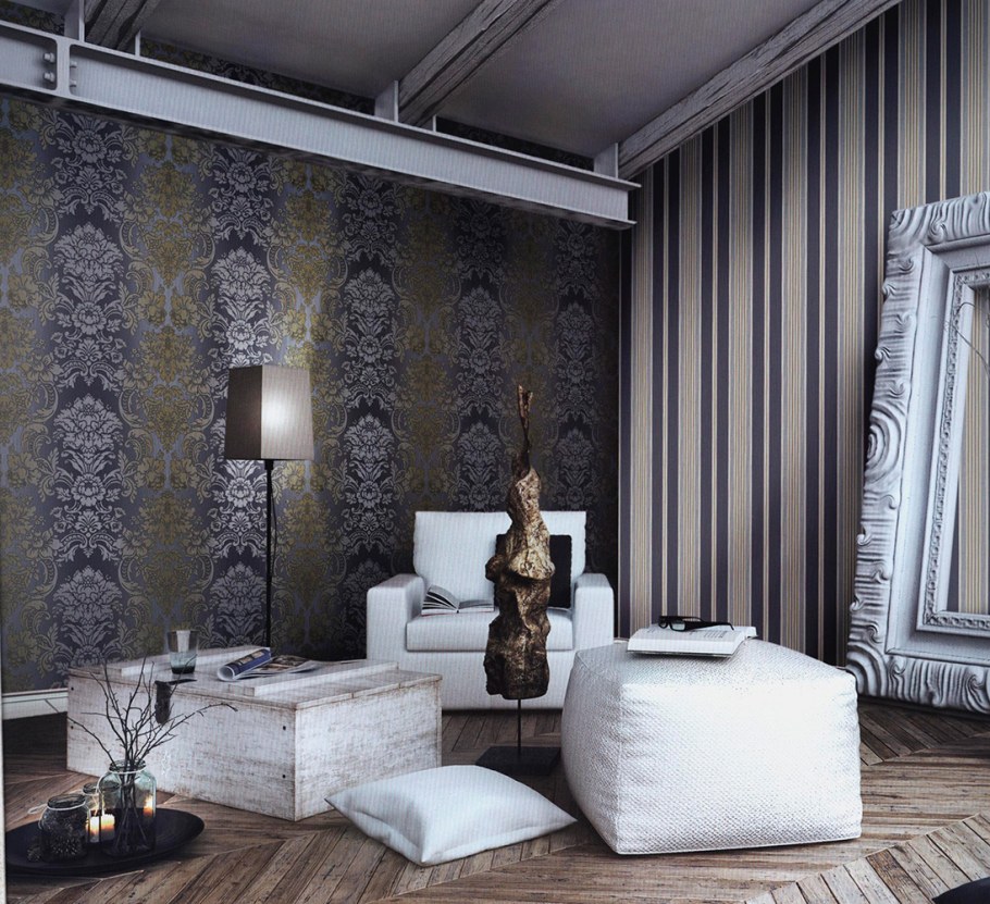 Тканевые стены в интерьере