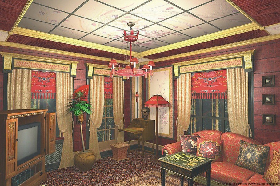 Тясицу интерьер