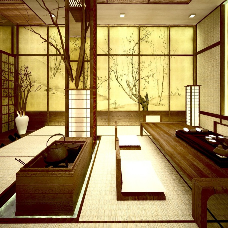 Японский дом внутри