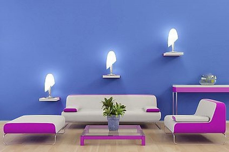 Разноцветные стены