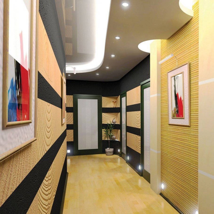 Освещение в узком коридоре