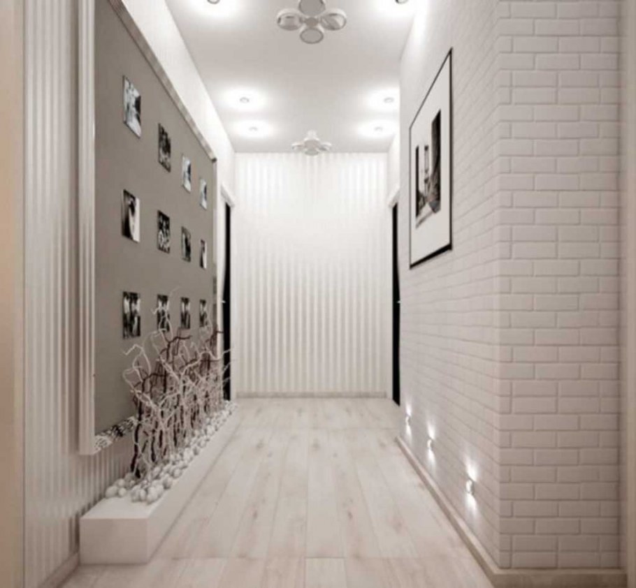 Плитка в узком коридоре