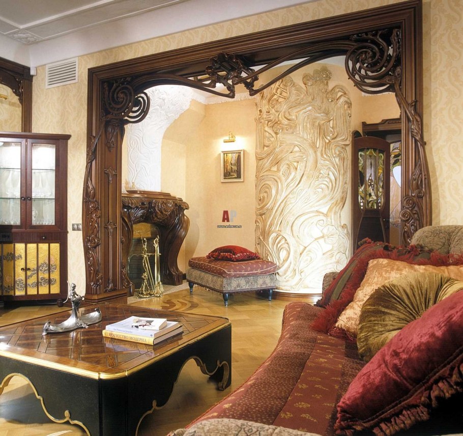 Арт-нуво стиль в интерьере квартиры