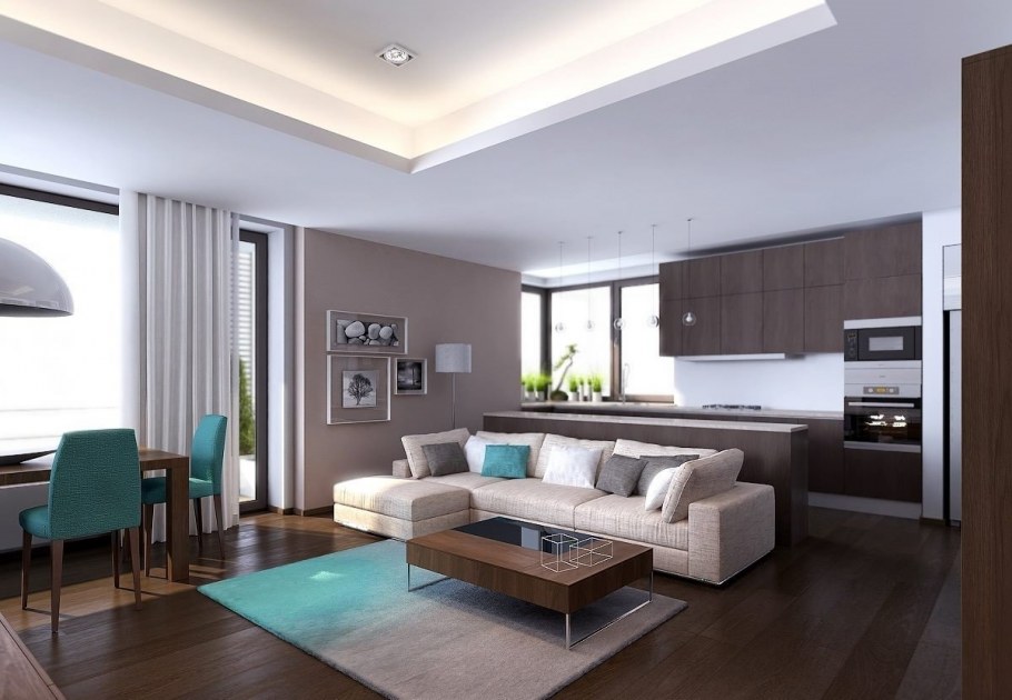 Кухня-гостиная в стиле Модерн