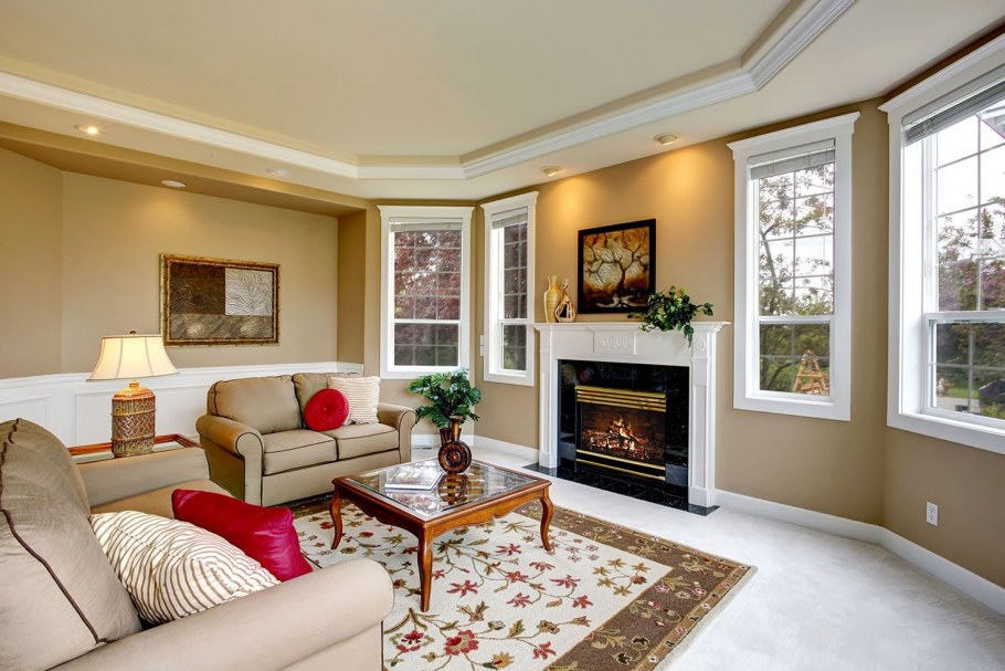 Камин в интерьере