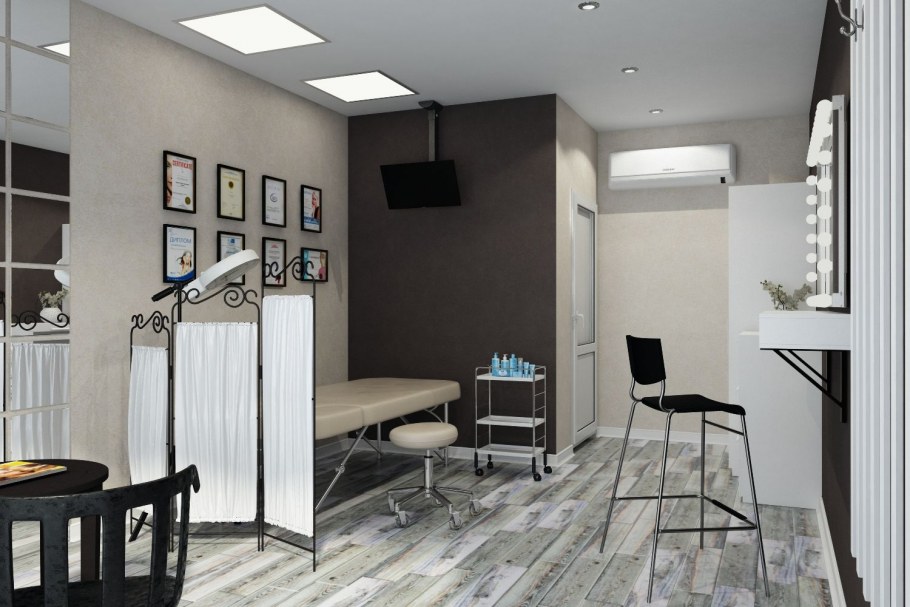 Парикмахерская в скандинавском стиле