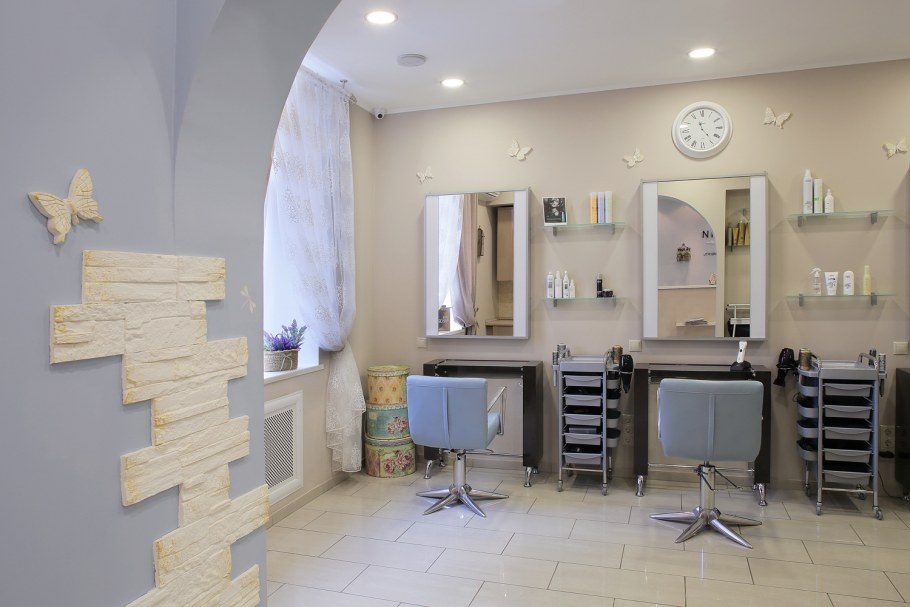 Цвет стен в парикмахерской