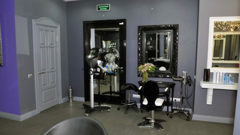Парикмахерская цвет стен