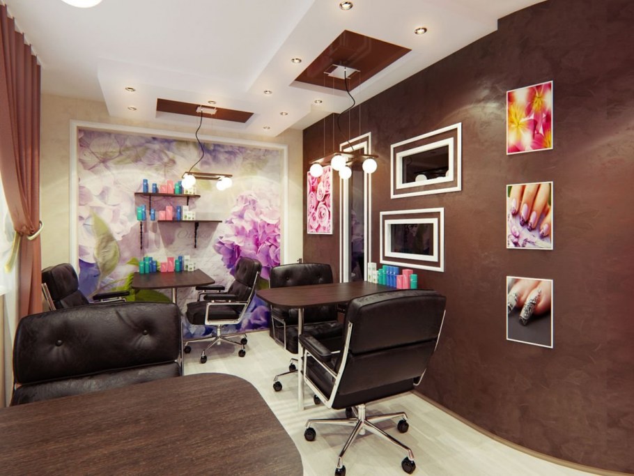 Дизайн салона красоты маленькой площади
