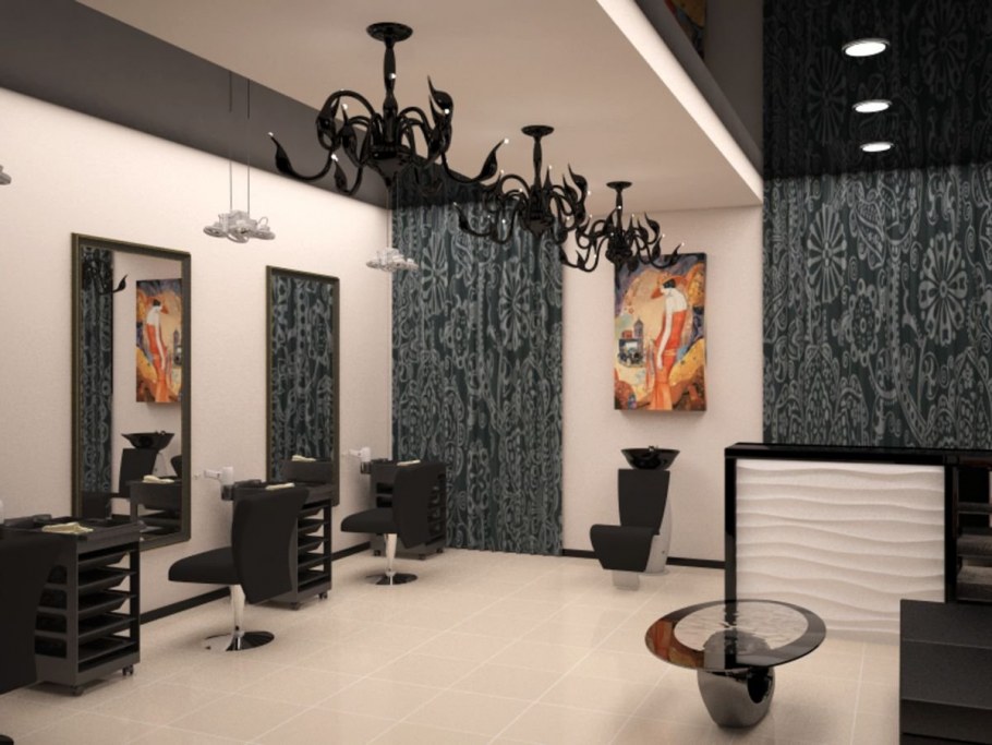 Цвет стен в парикмахерской