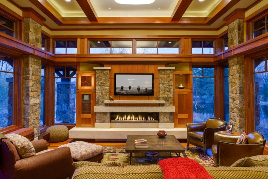 Кухня-гостиная в частном доме