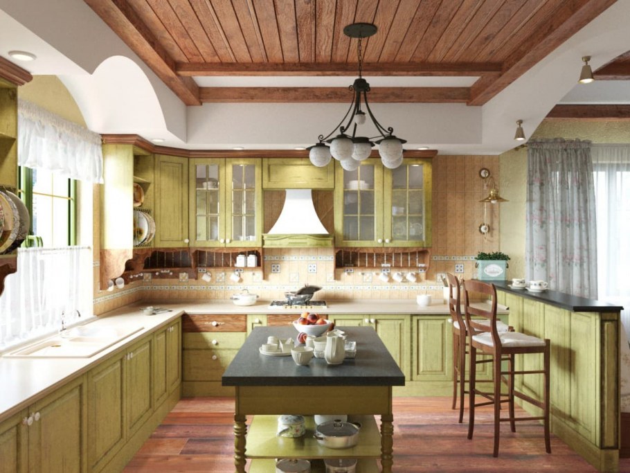 Люстра на кухню в стиле Прованс