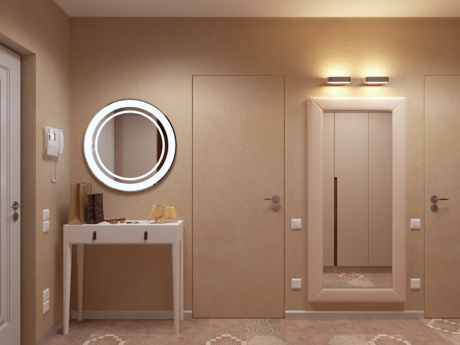 Прихожие -кремового цвета