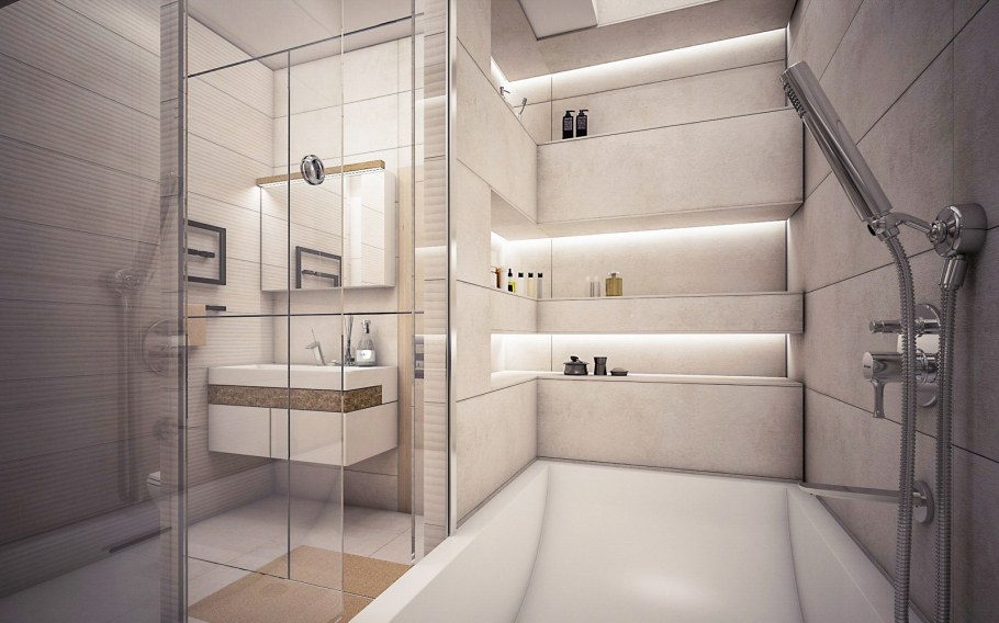 Современная ванная комната 4м2