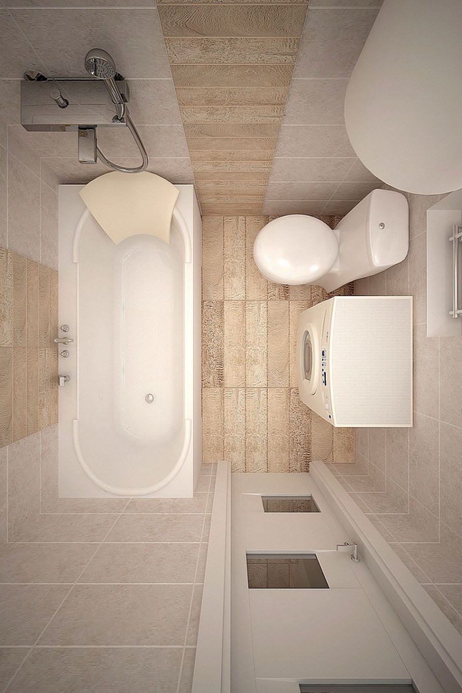 Ванная и туалет в студии